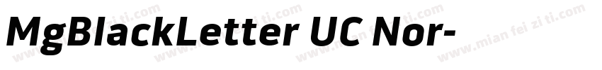 MgBlackLetter UC Nor字体转换